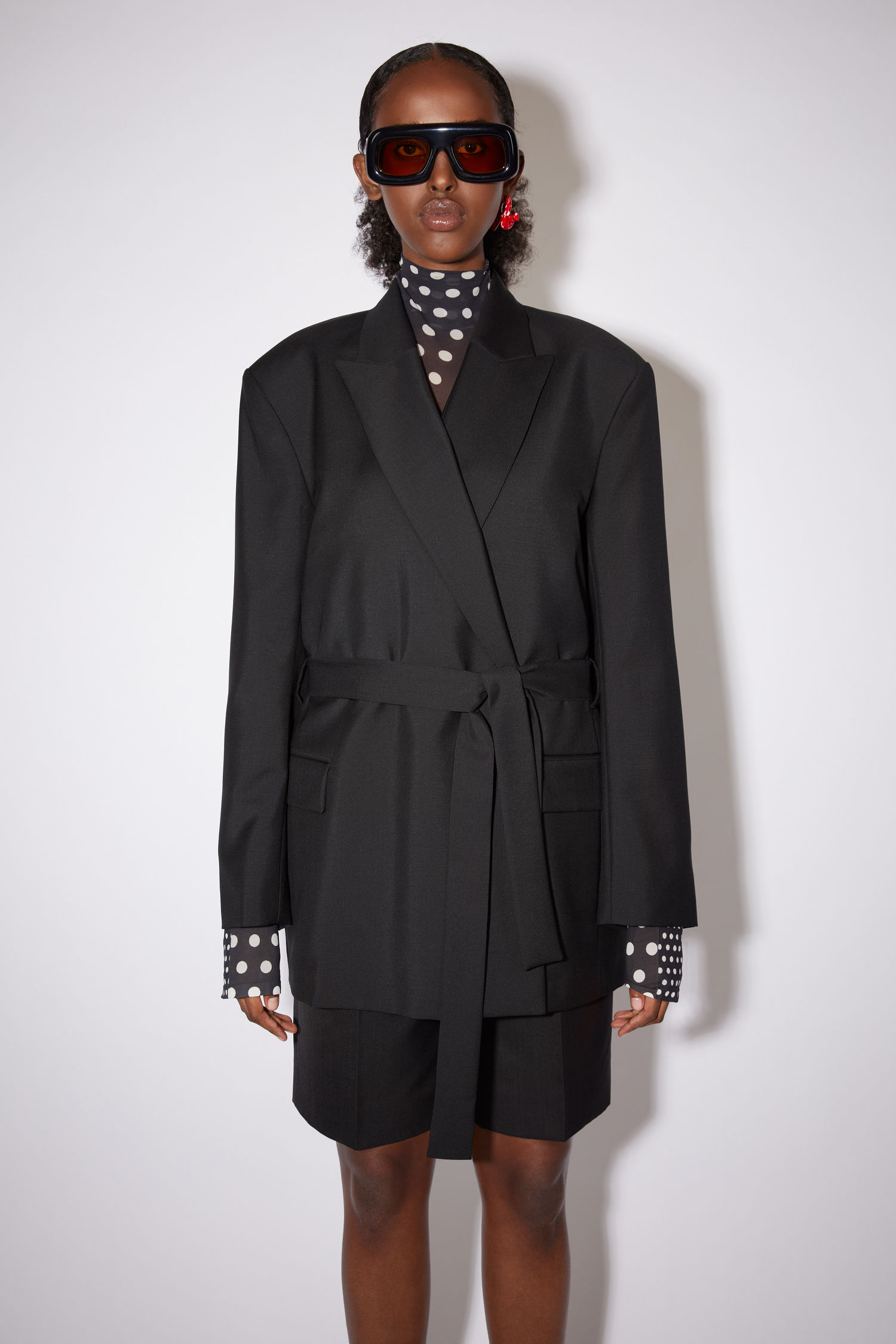 acne studios black blazer