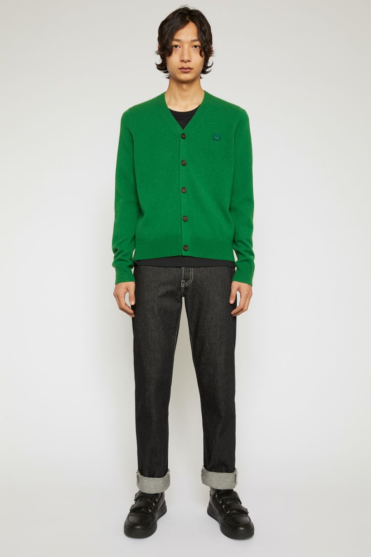acne studios green cardigan