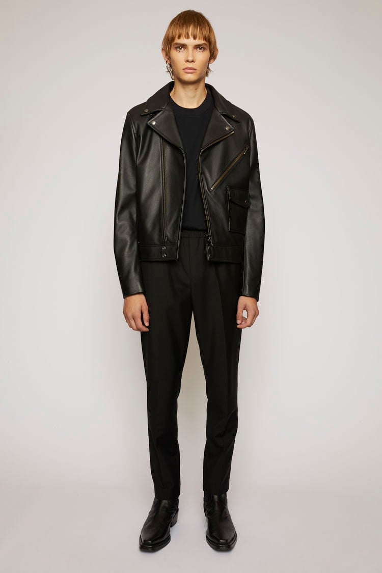 acne studios leather trousers
