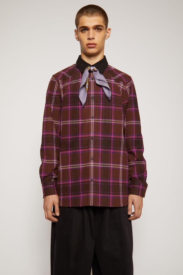 acne studios plaid shirt