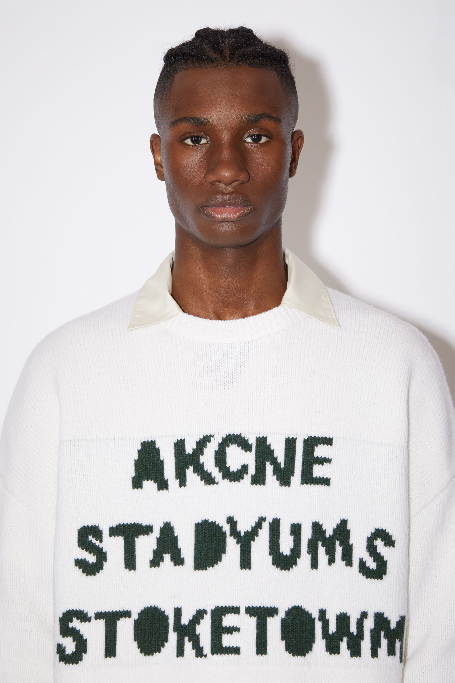 acne studios logo sweater