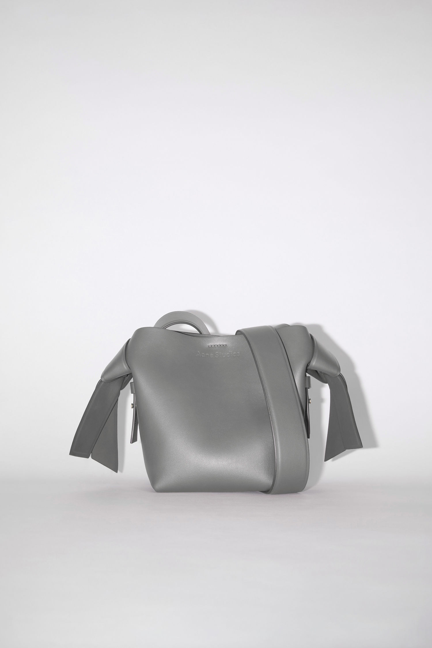 dark grey shoulder bag