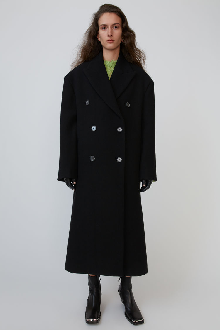 acne black coat