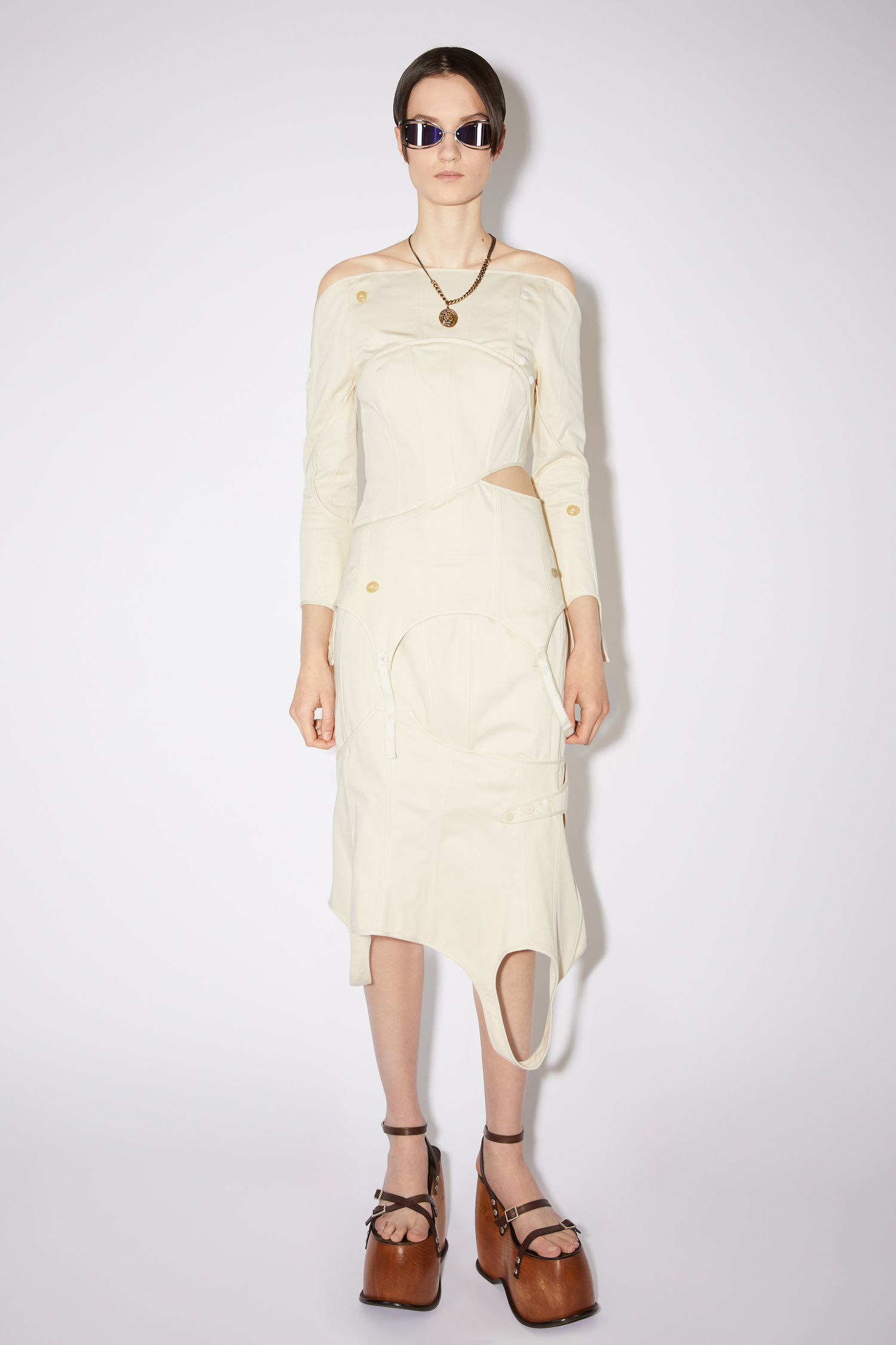 Acne Studios - Long sleeve dress - White