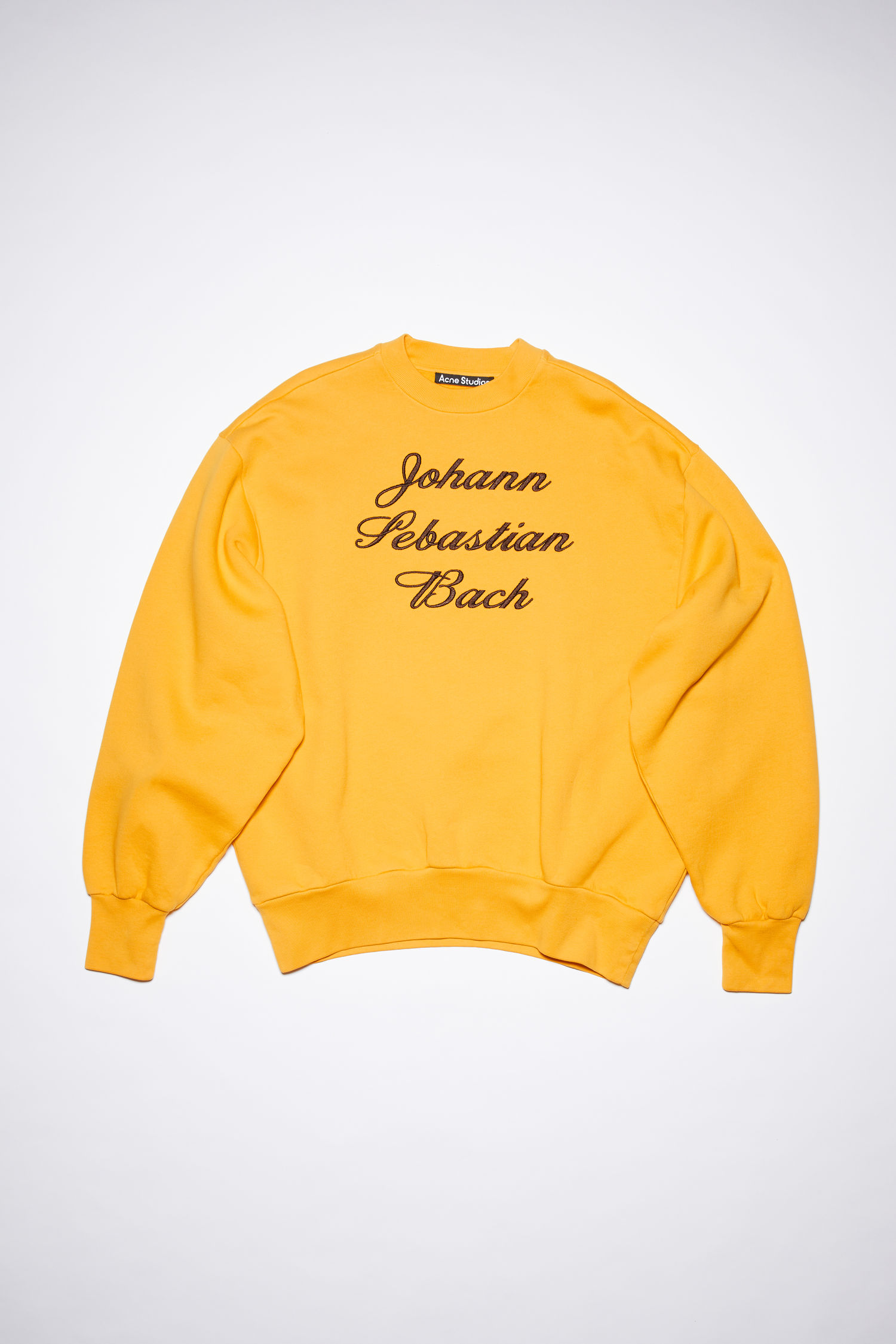 Acne Women's Composer Crew Neck Sweatshirt - Yellow - Sweatshirts