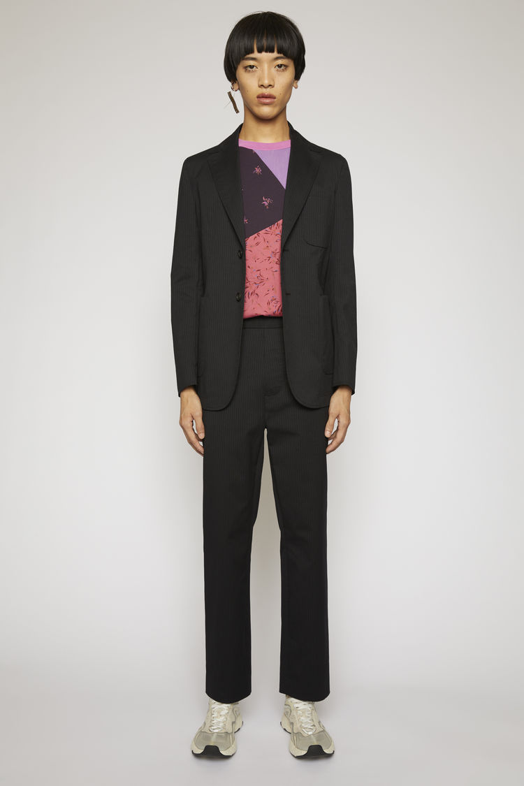 Acne Studios 细条纹西装外套 深蓝色/黑色 In Pinstriped Suit Jacket