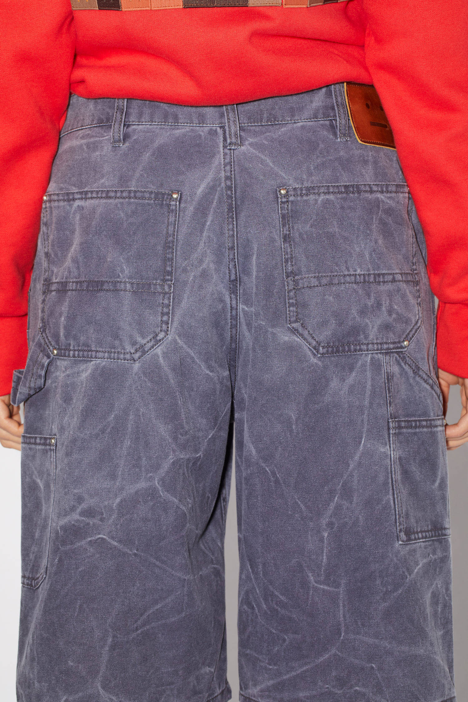Acne Studios - Workwear shorts Indigo blue