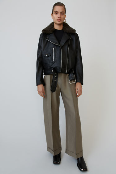 Ready-to-wear FN-WN-LEAT000006 Black/hunter green 375x