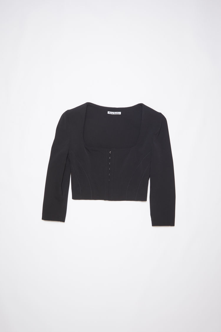 Acne Studios Long Sleeve Top In Black