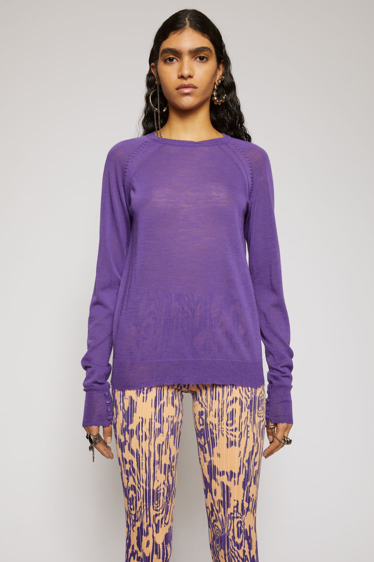 ACNE STUDIOS Melange sweater Electric purple