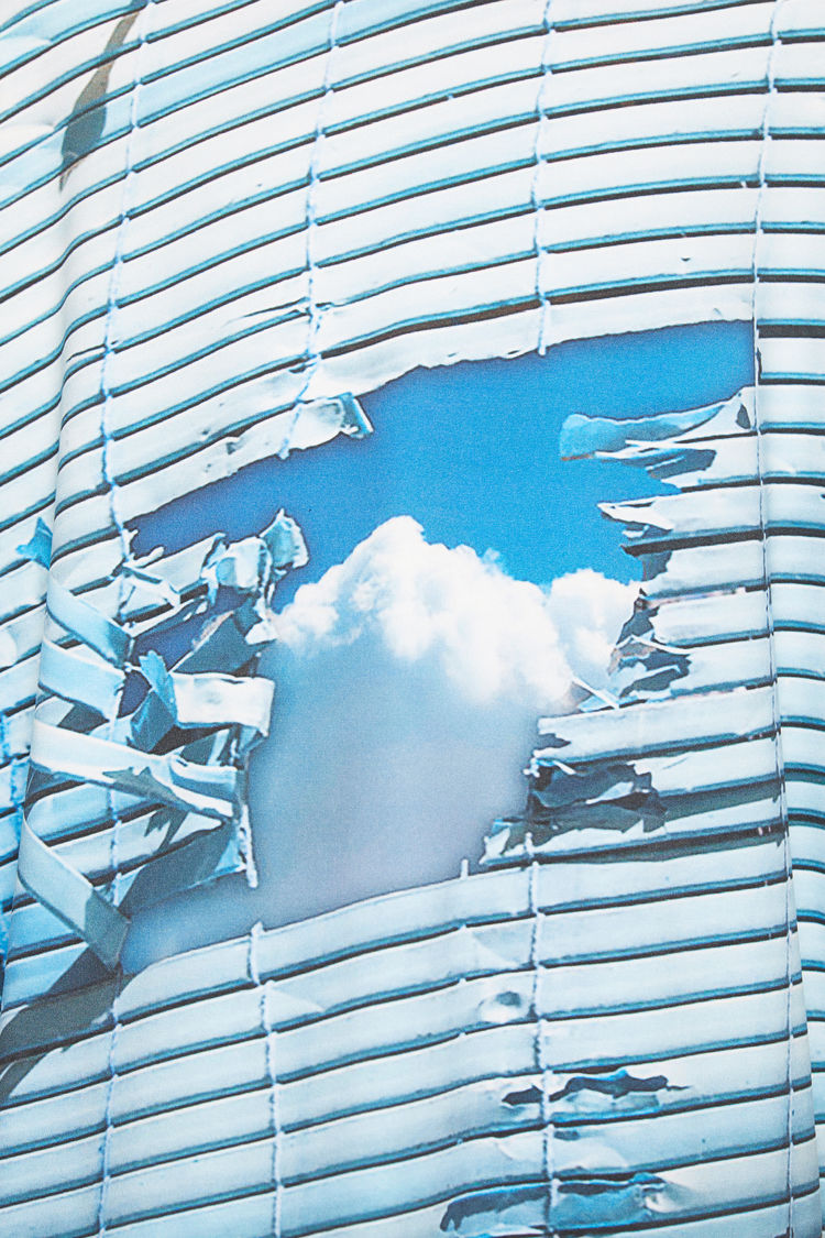 ACNE STUDIOS Surreal landscape-print t-shirt Optic White