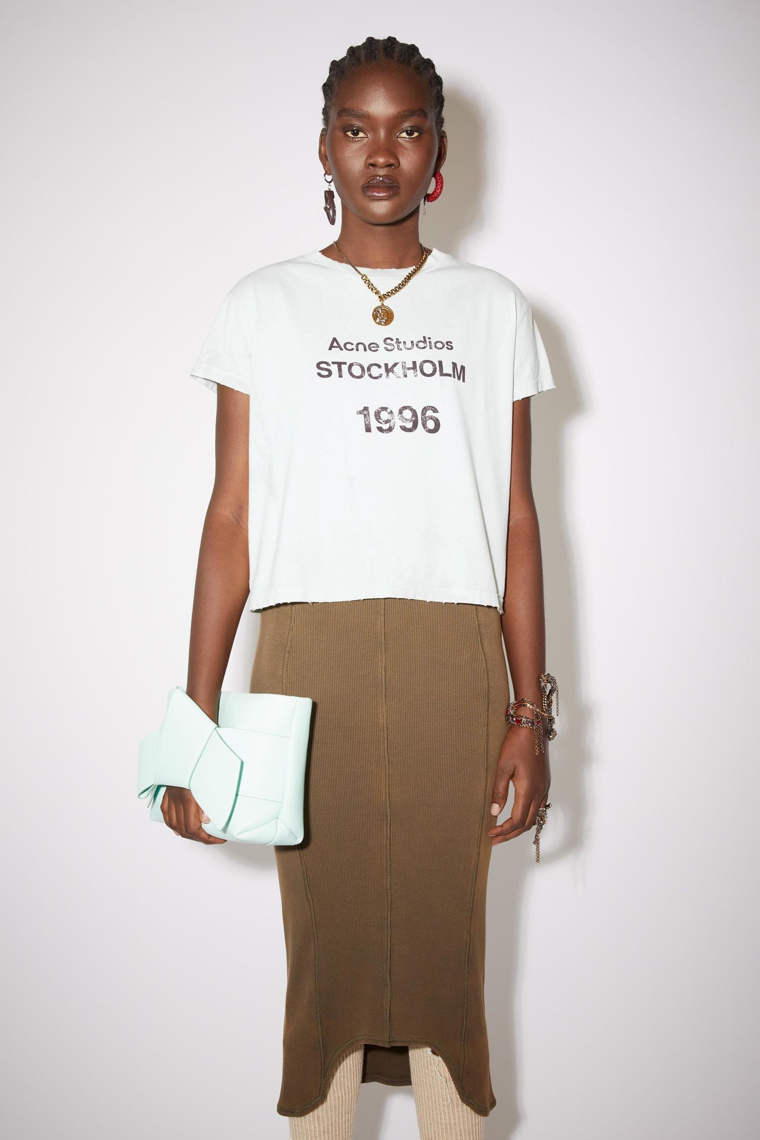 Logo stamp t-shirt - Pale green