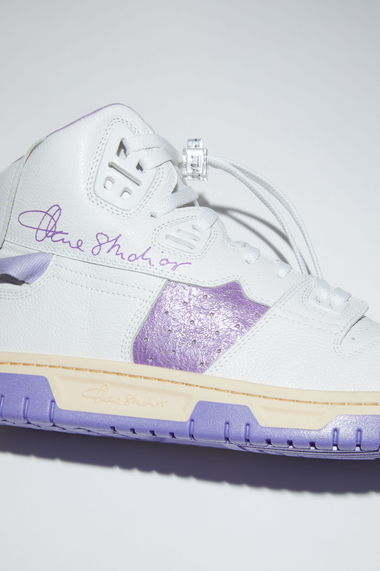 Acne Studios - High top sneakers - White/purple