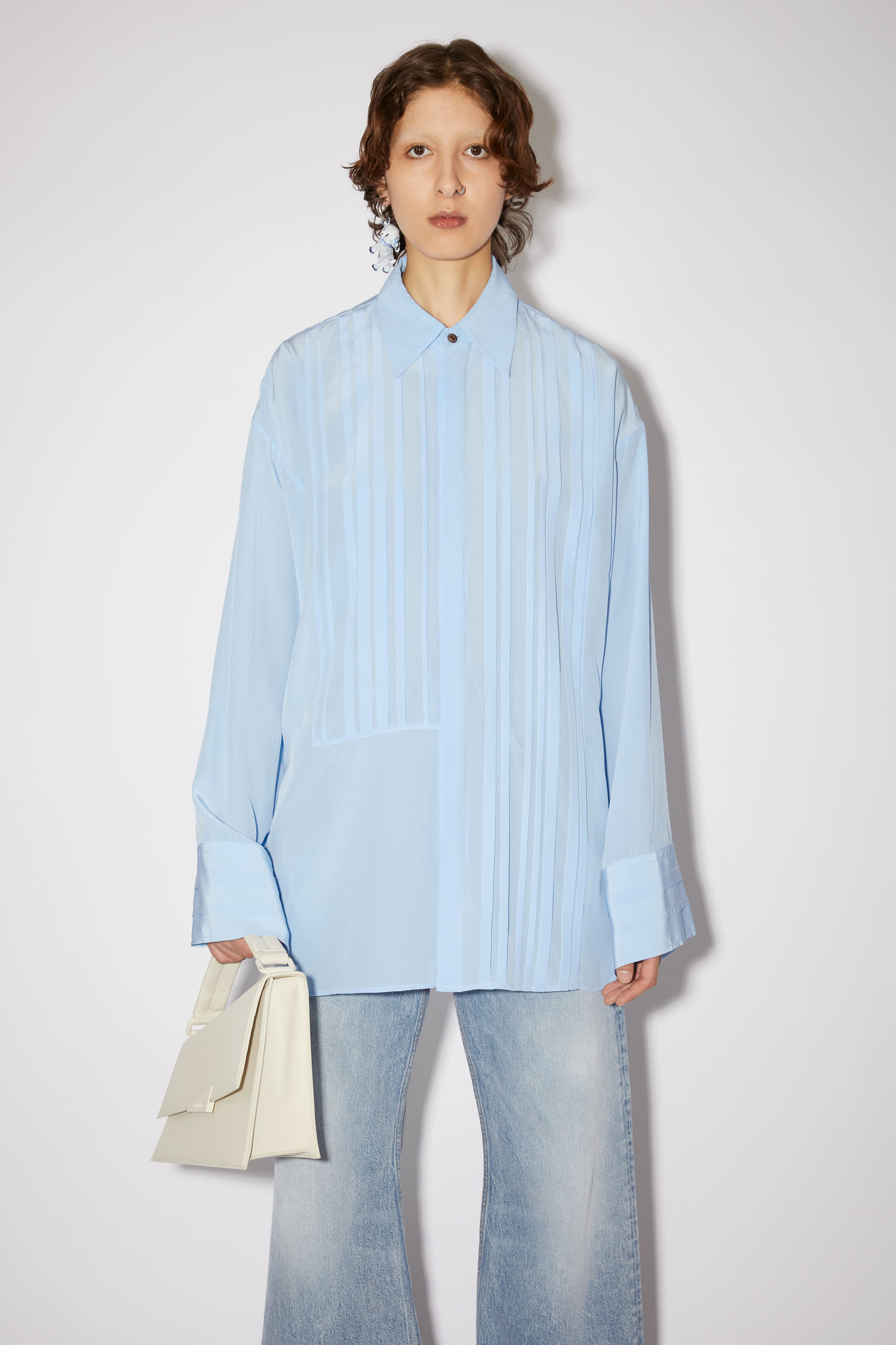 acne studios silk shirt