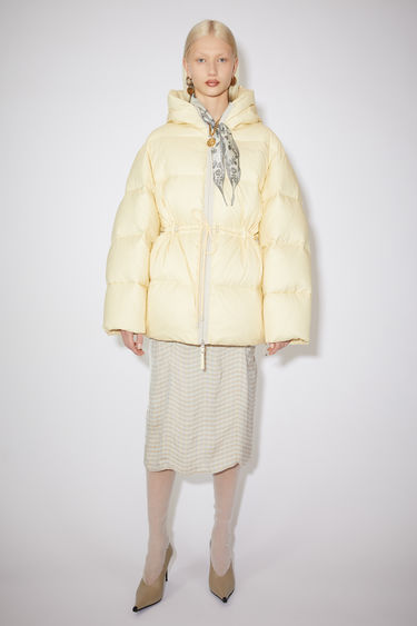 acne down filled coat black