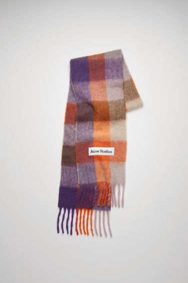 acne studios plaid scarf