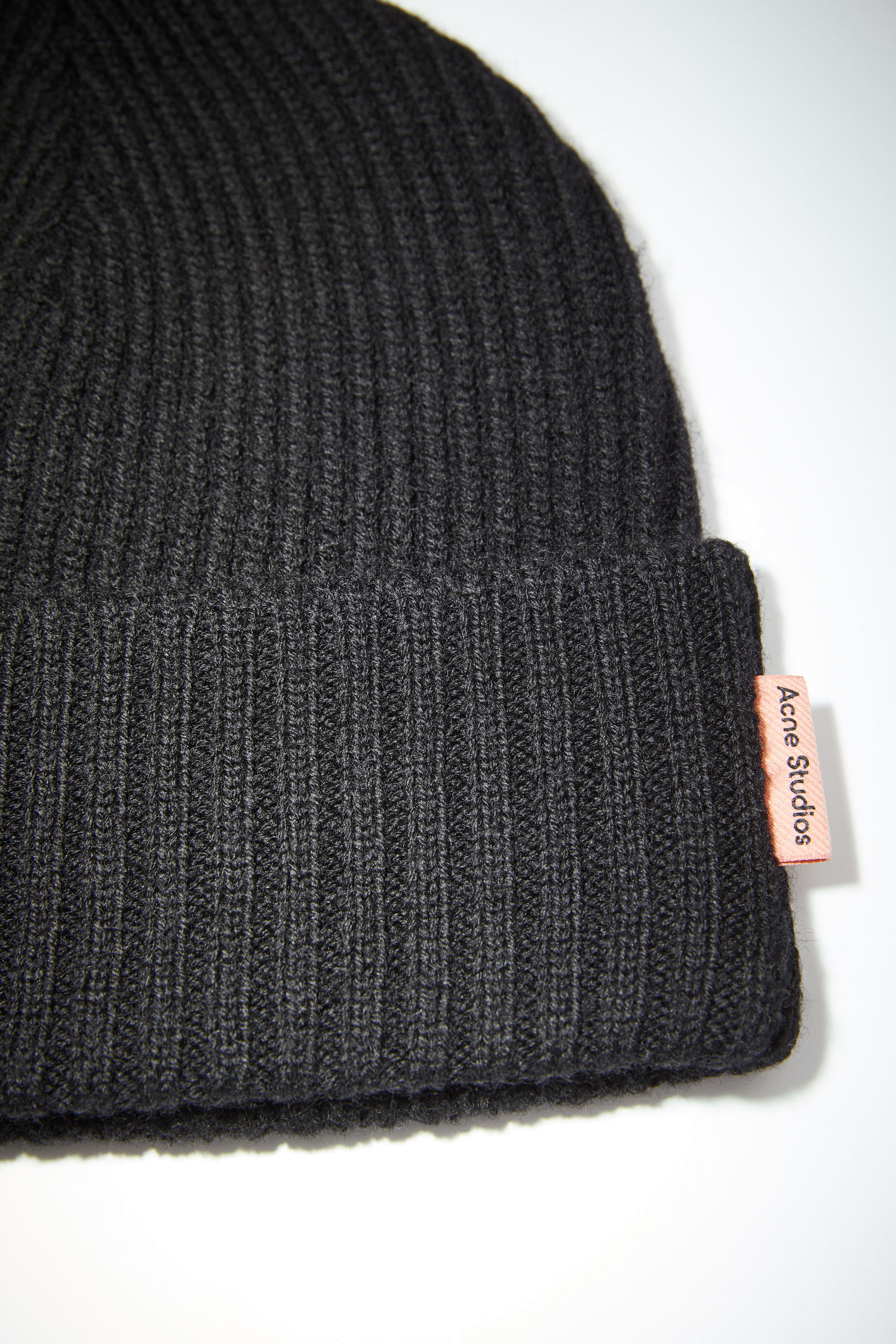 Acne Studios - Ribbed beanie hat - Black