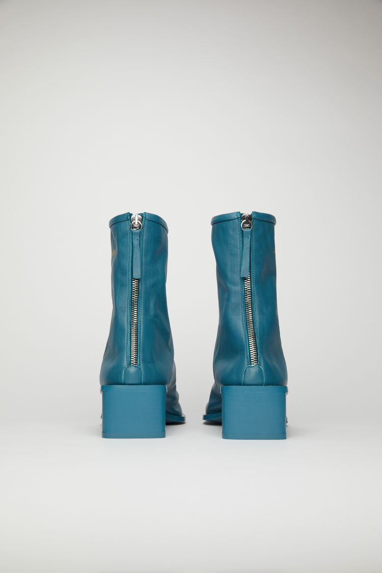 teal blue boots