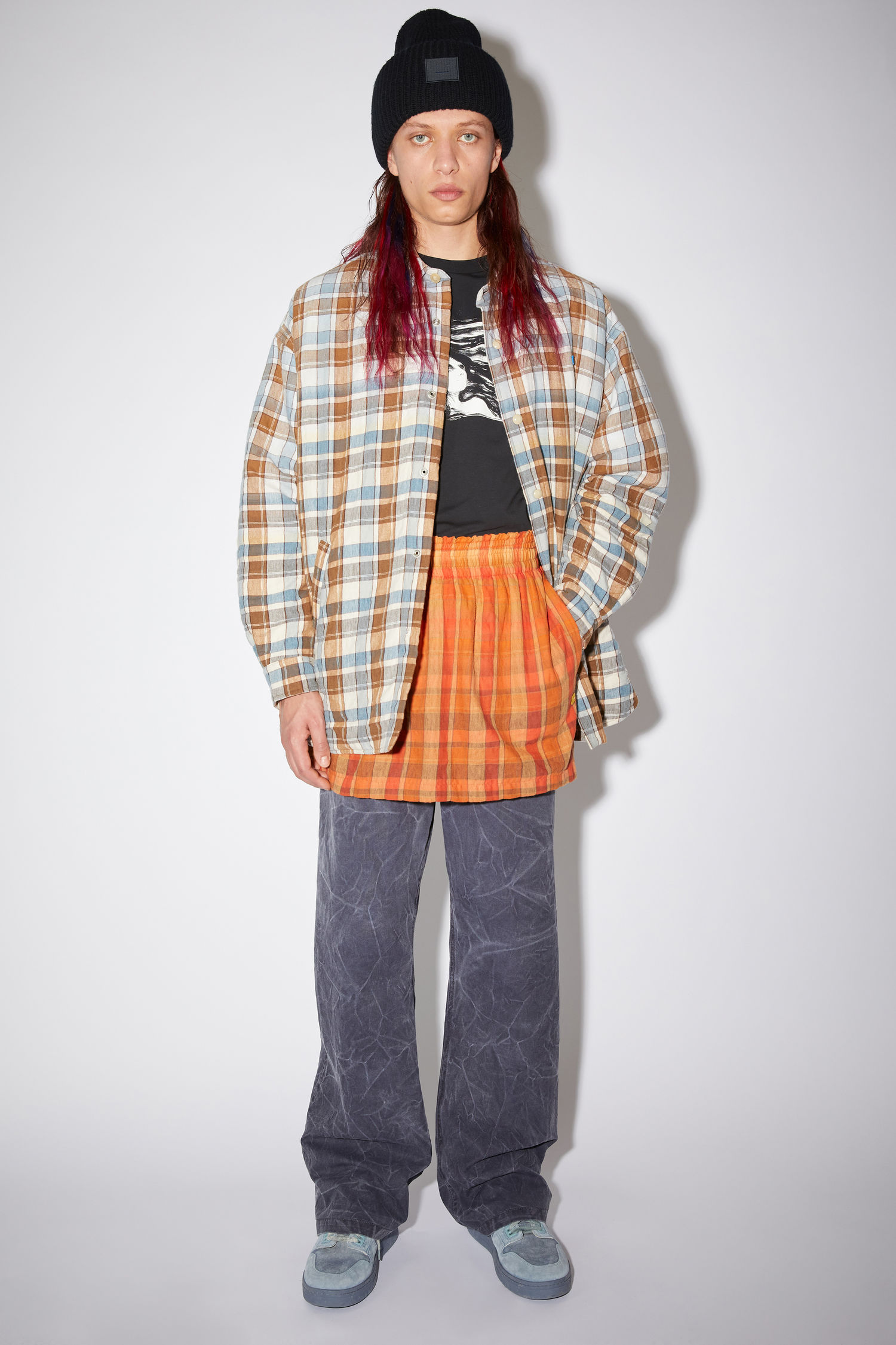 Acne Studios - Flannel skirt - Brick 
