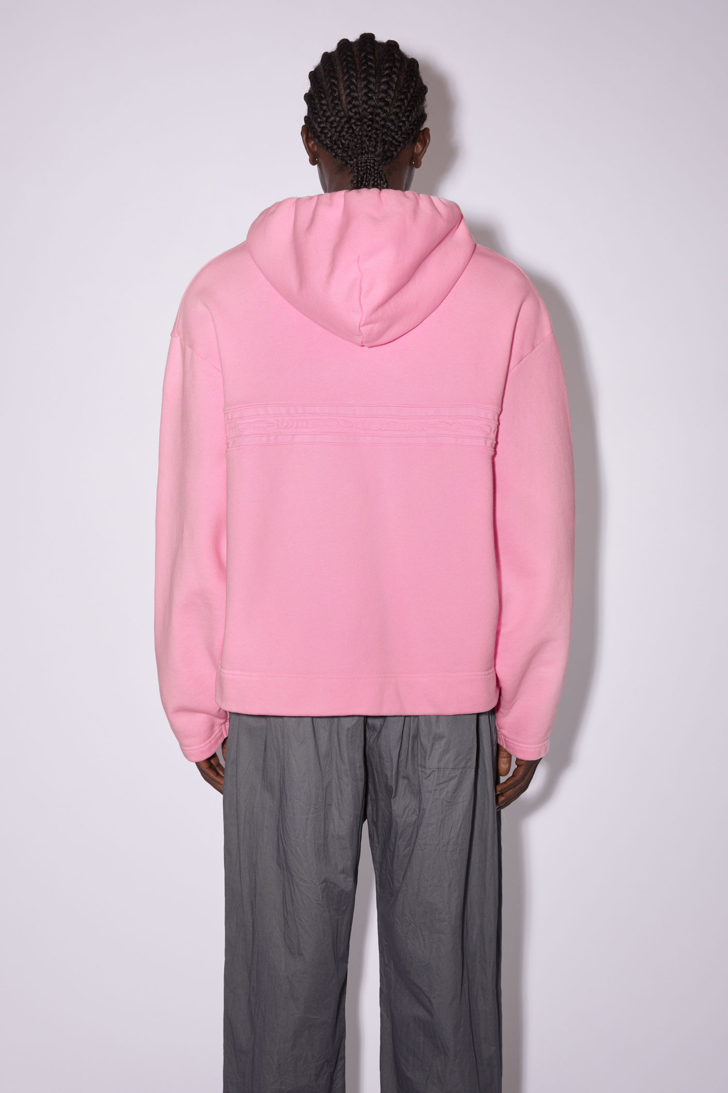 Acne Studios - Logo tape hoodie - Blush 