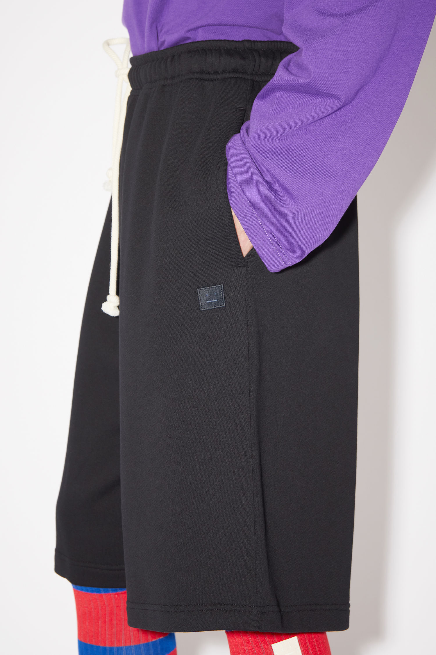 Acne Studios - Fleece sweat shorts - Black