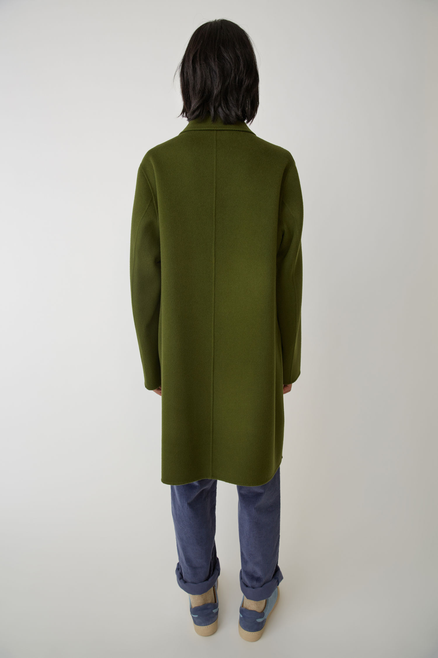 Acne Studios Cashmere Blend Coat Hunter Green
