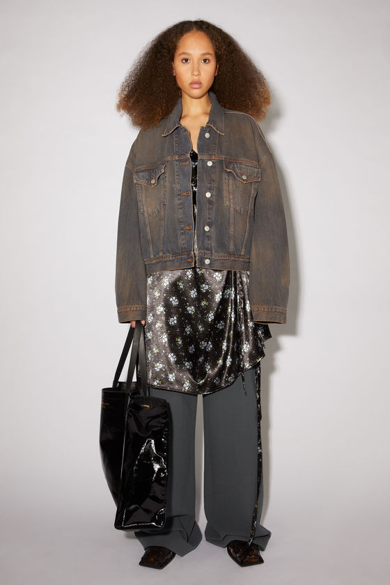 acne studios cropped denim jacket