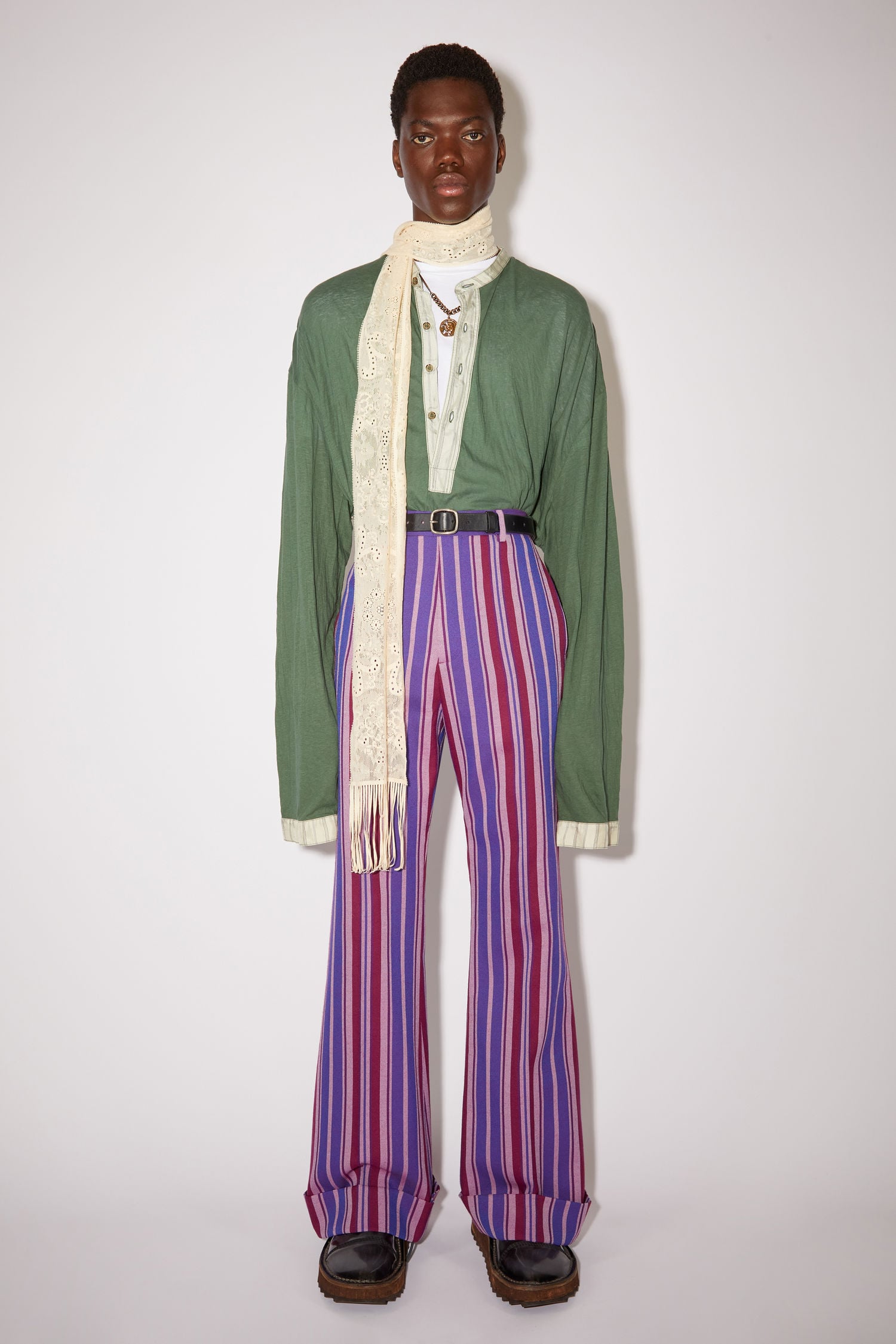 Acne Studios - Flared trousers - Red/purple