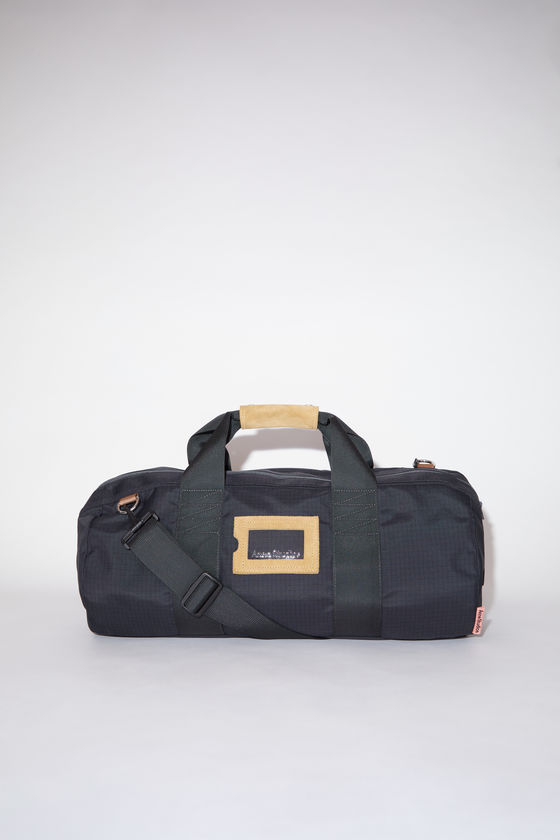 Acne Studios Cotton Angele High-shine Duffel Bag in Black for Men Mens Bags Duffel bags and weekend bags 