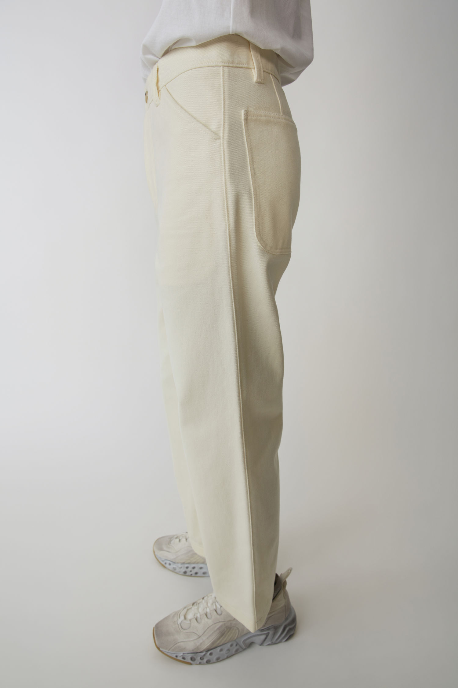 ACNE STUDIOS Workwear trousers ivory white