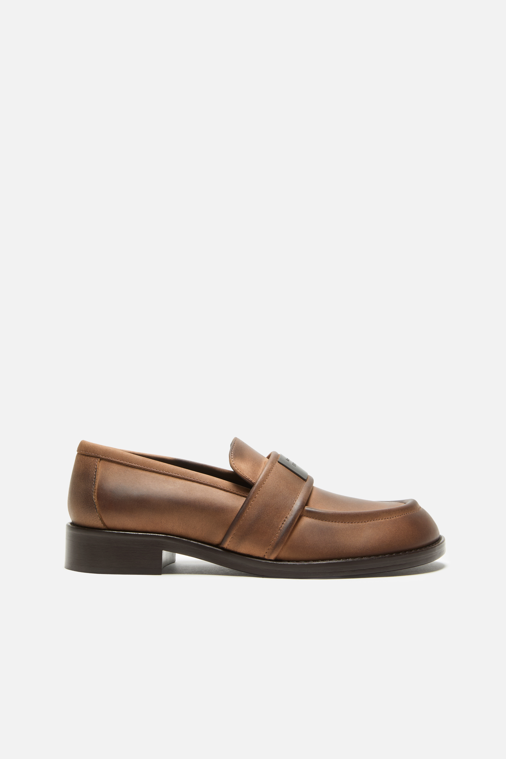Vintage Leather Loafers - Brown