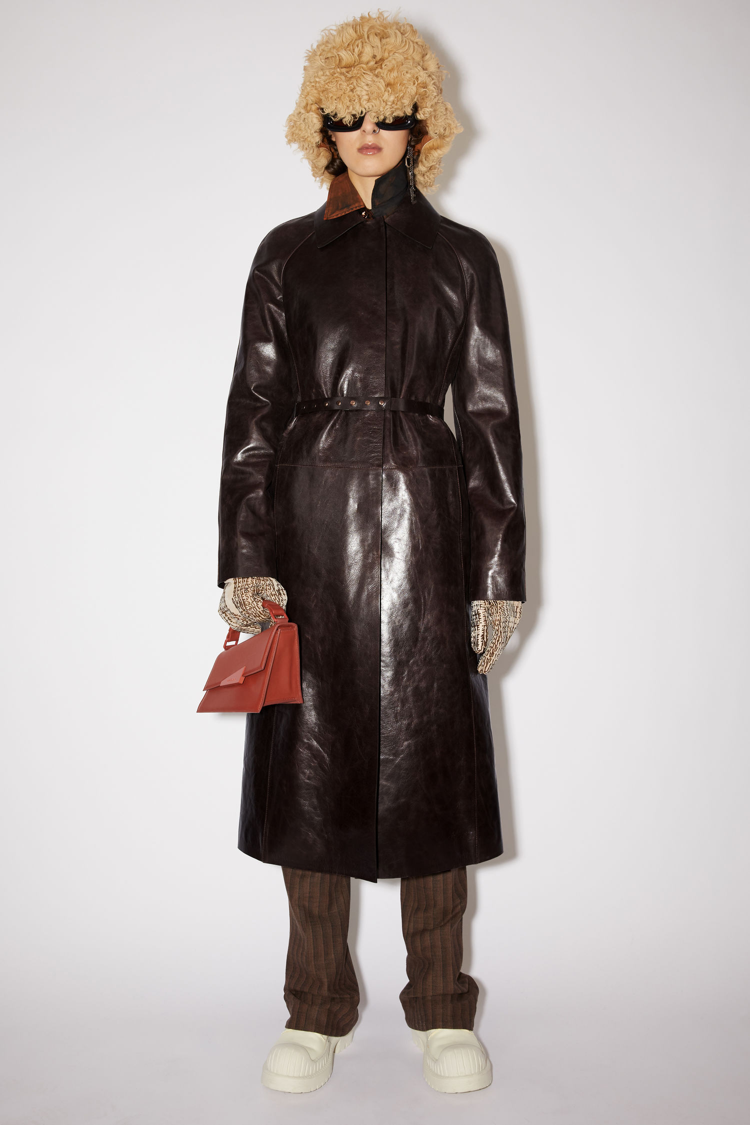 acne leather coat