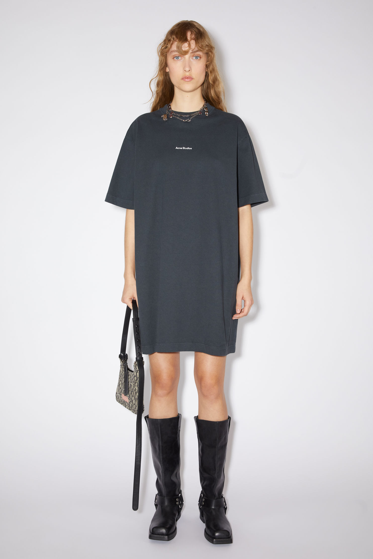 Acne Studios - Logo t-shirt dress - Black