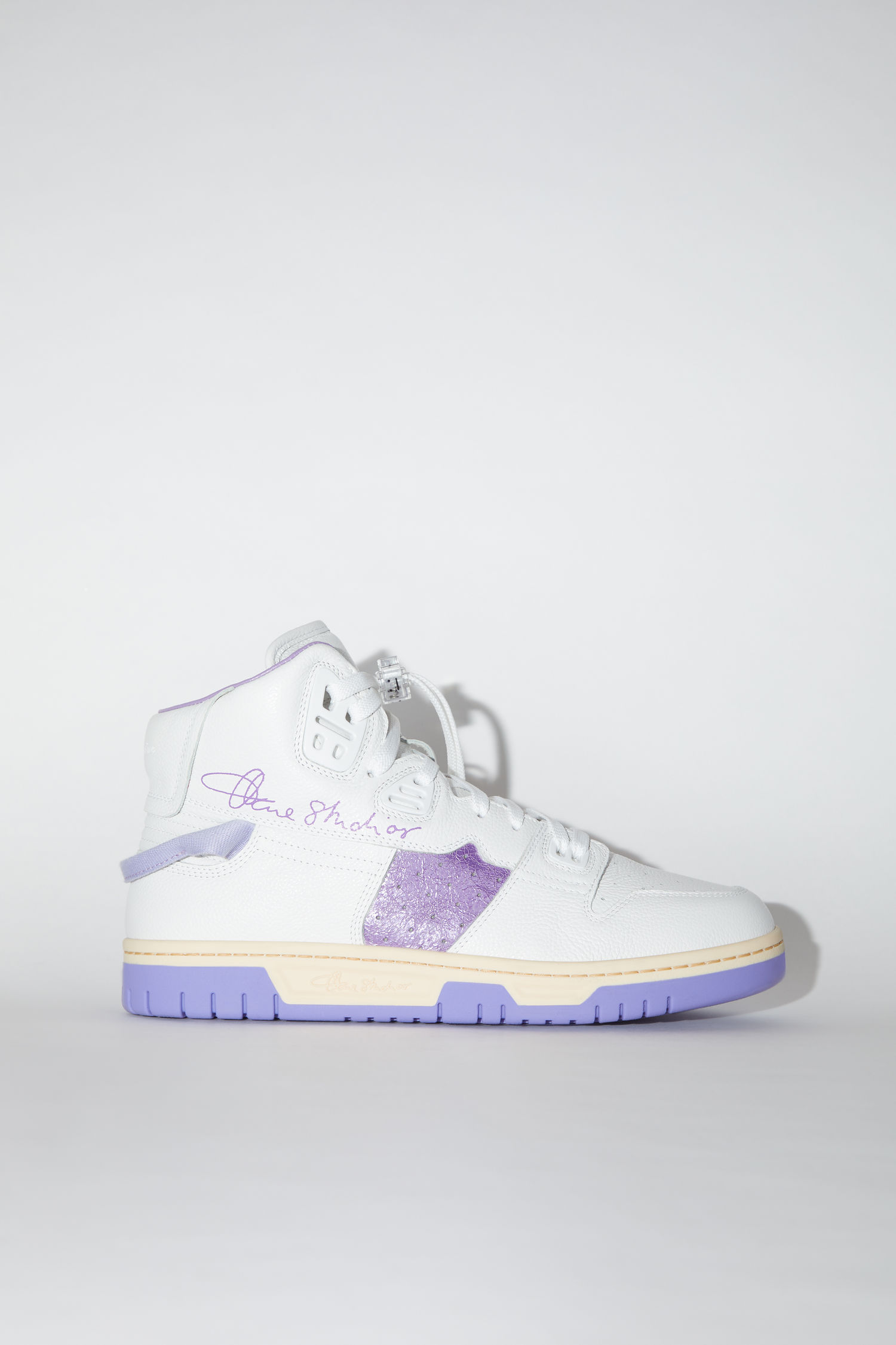 아크네 스튜디오 스니커즈 Acne Studios High top sneakers - White/purple