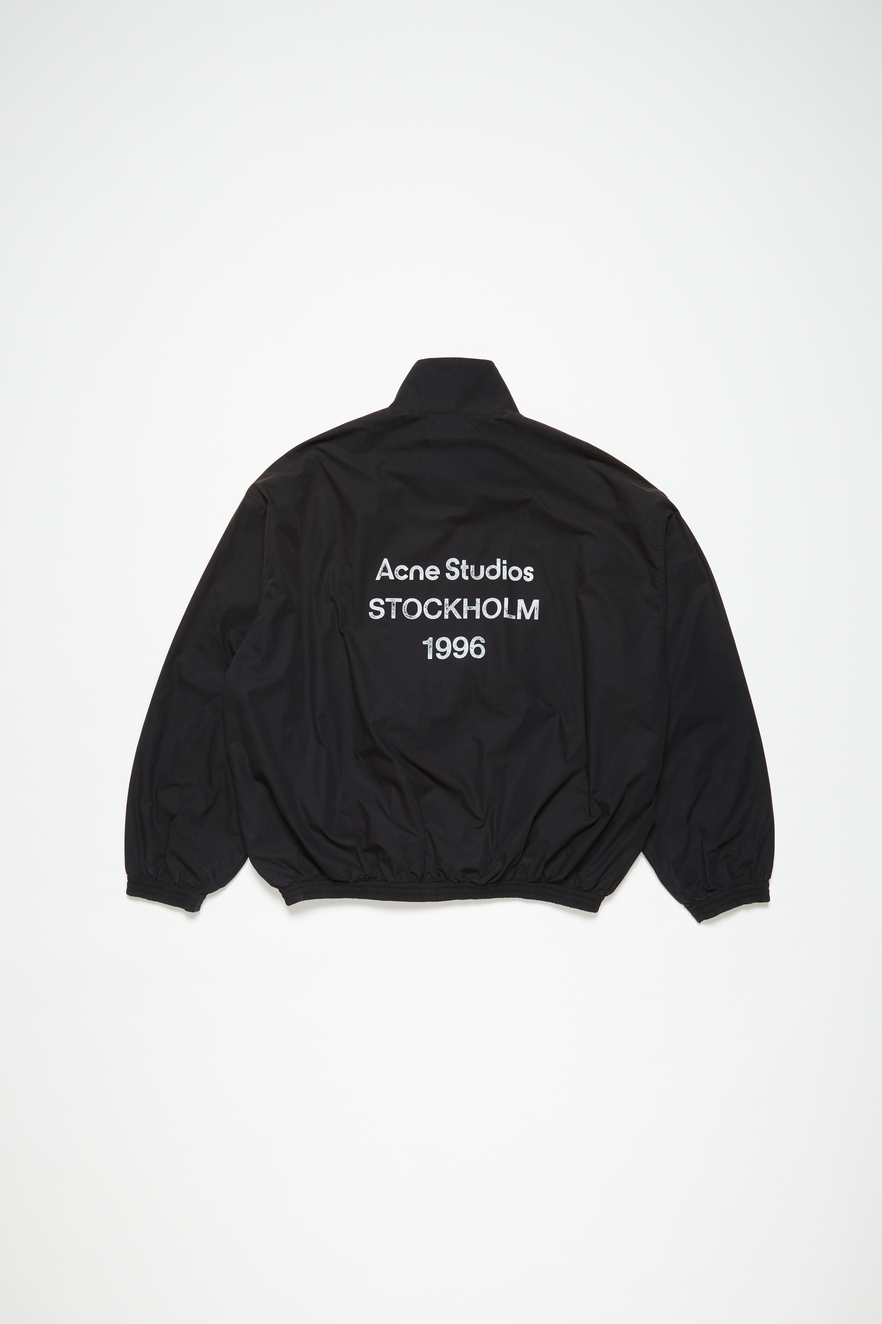 Acne Studios Logo Zipper Jacket In Black | ModeSens