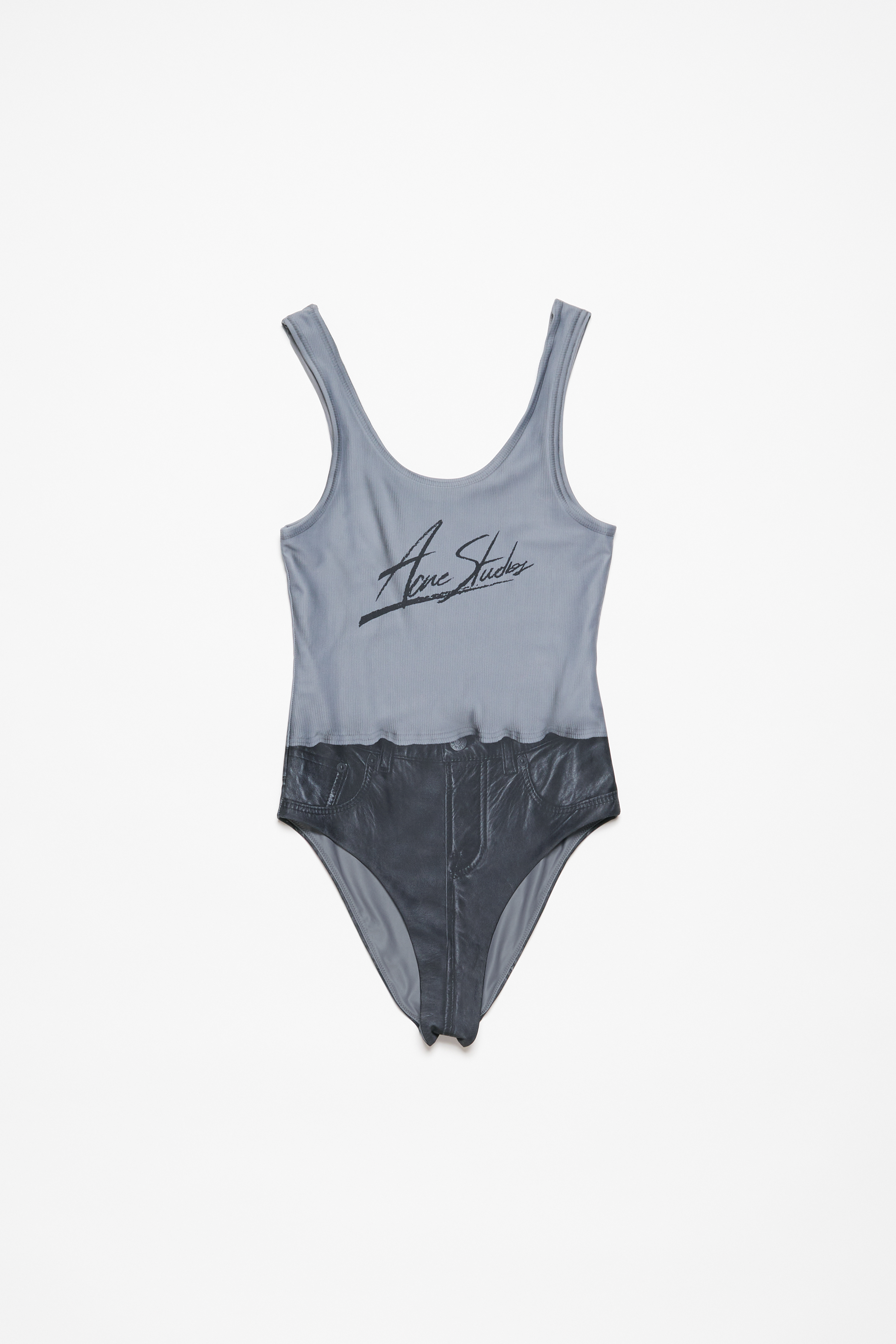 Shop Acne Studios Bedruckter Badeanzug In Black Multicolor