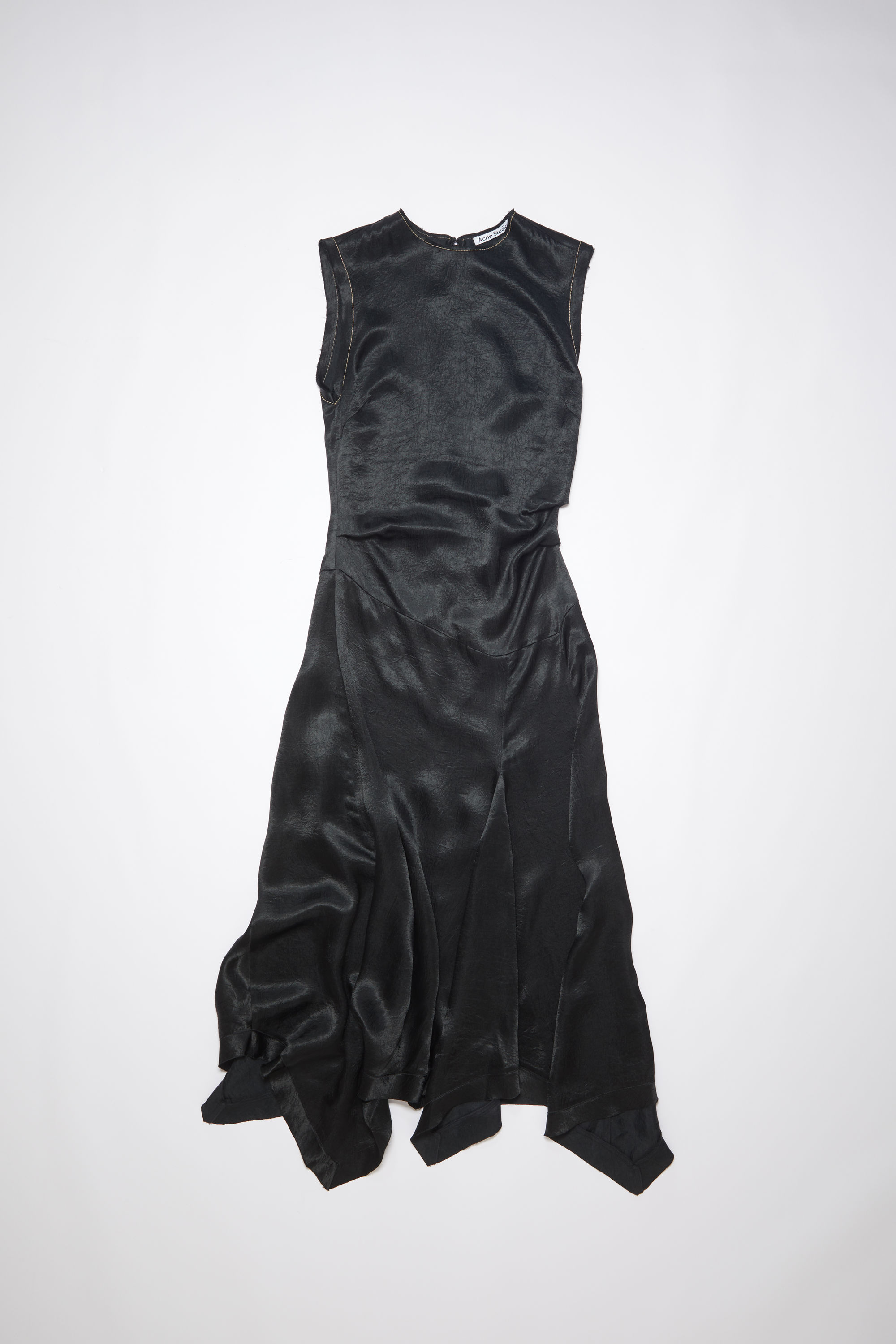Acne Studios Satin Dress In Black