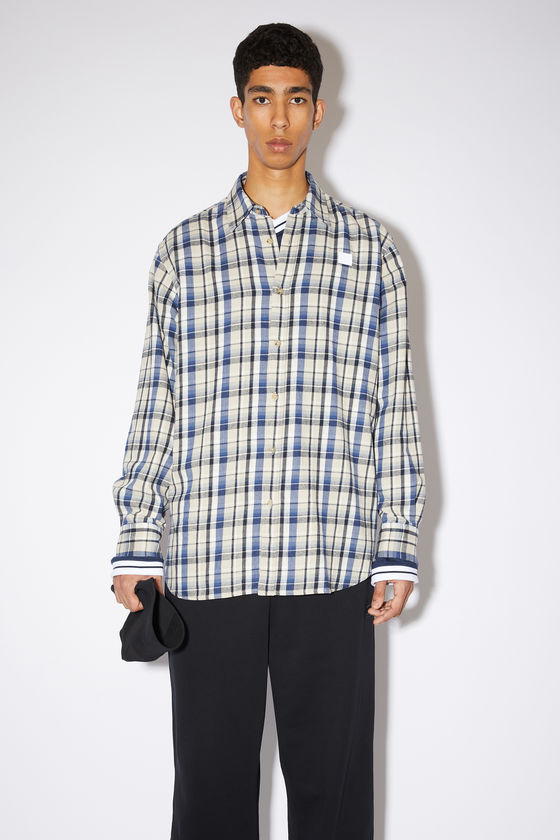 FA-UX-SHIR000022, Oat beige/blue