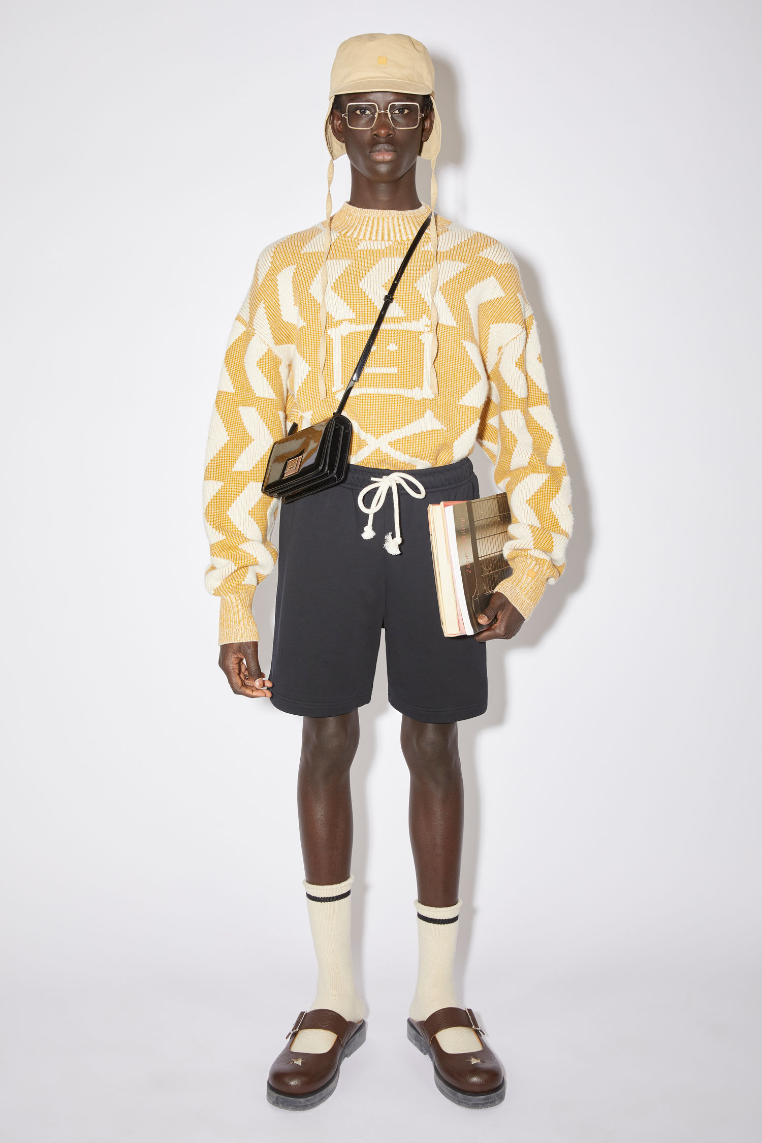 Acne Studios - Fleece sweat shorts - Black