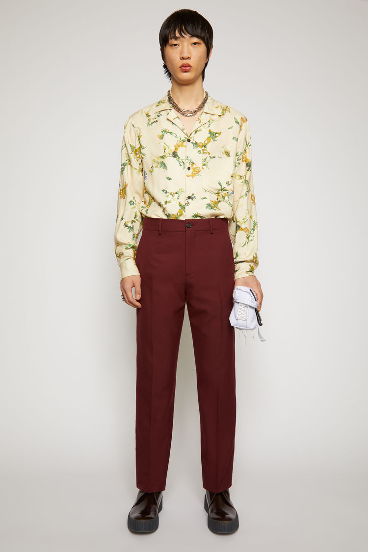 straight leg suit trousers