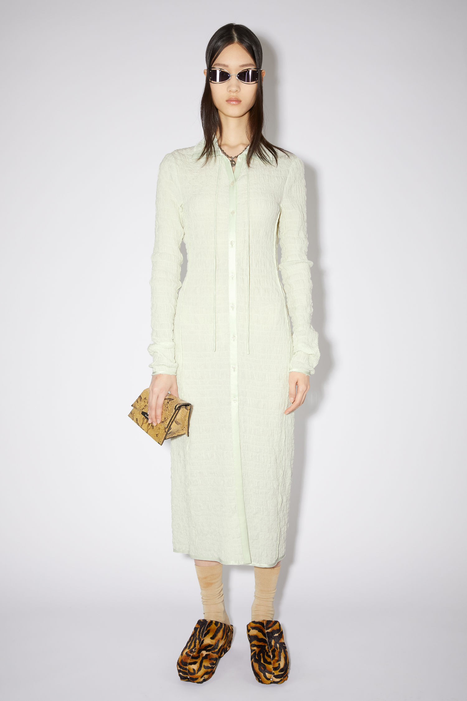 Acne Studios - Long sleeve dress - Pale 