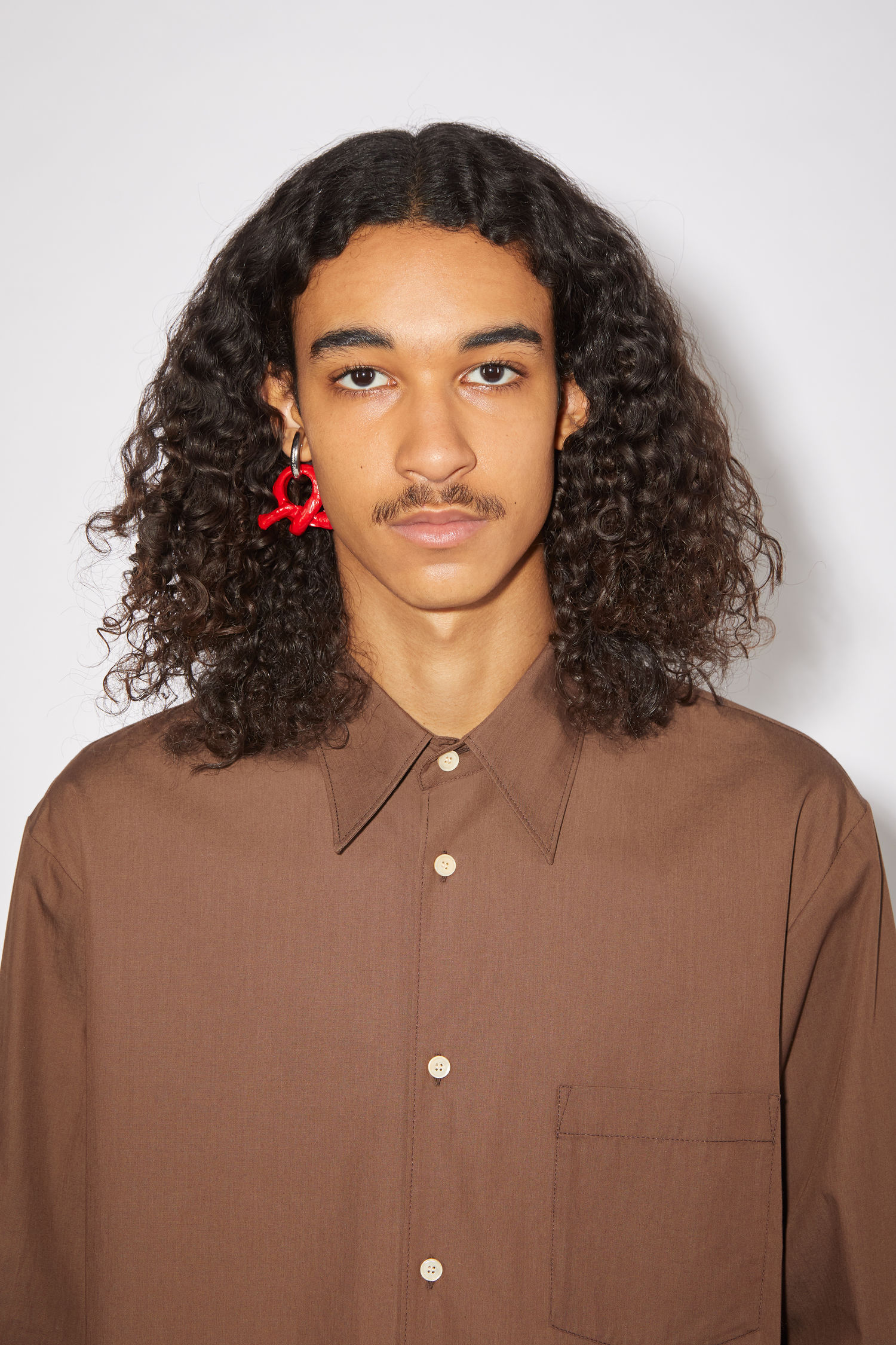 Long sleeve shirt - Chocolate brown