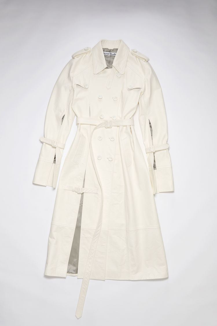 ACNE STUDIOS DOUBLE-BREASTED LEATHER TRENCH COAT
