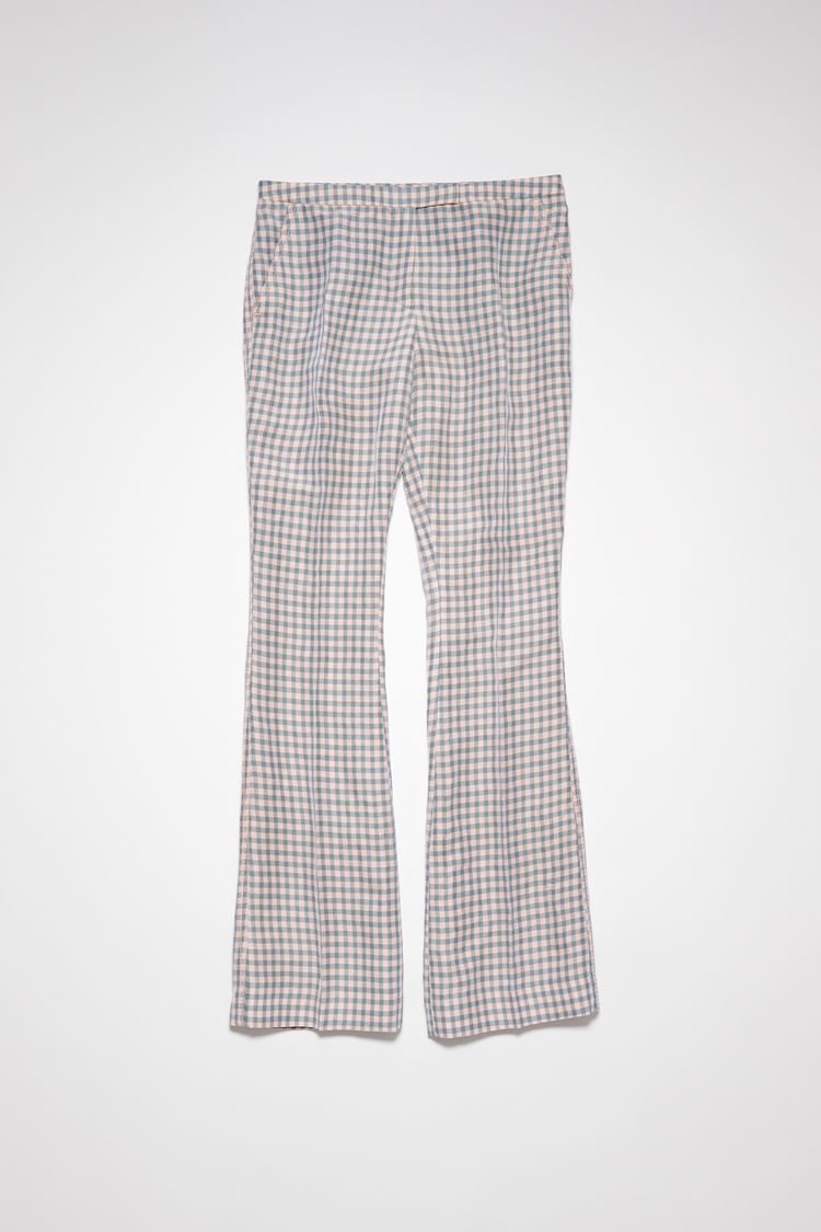 Acne Studios Fn-wn-trou000970 Light Blue/pink Tailored Trousers In Light Blue,pink