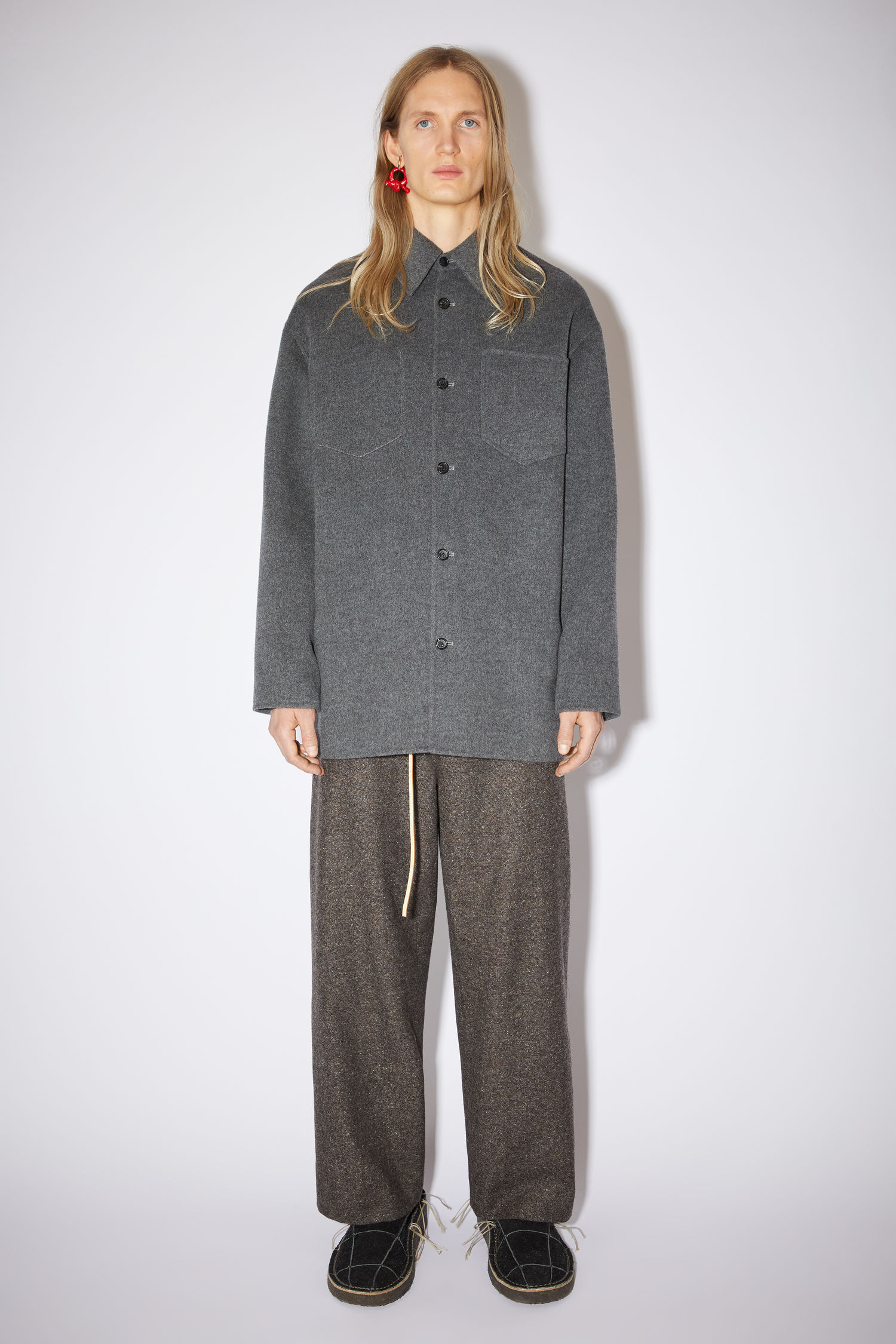 acne studios grey coat