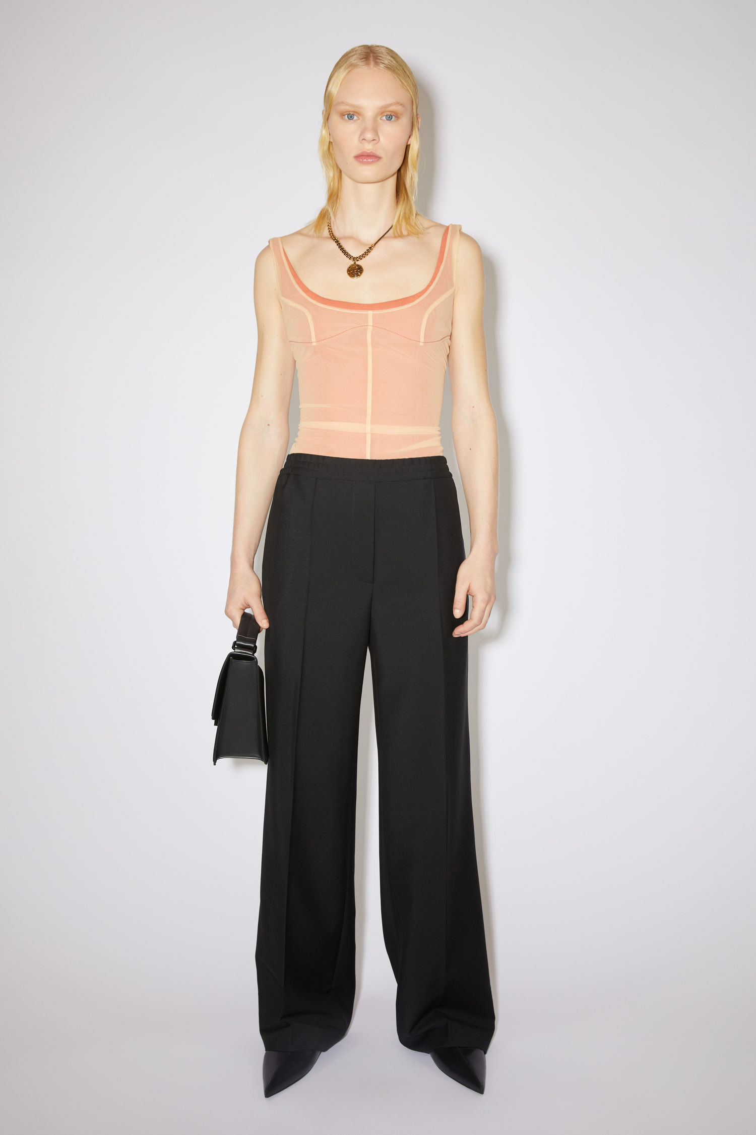 Acne Studios - Wool blend trousers - Black